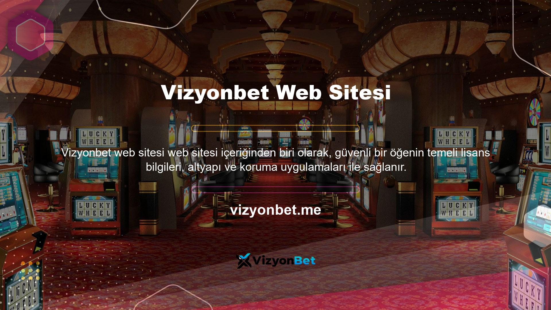 Vizyonbet Sports Bahis Bölümü, sayfanın en konumlandırılmış bölümlerinden biridir, site ilk açıldığından ve Türk bahis tutkunlarının dikkatini çektiği için sayfada olmuştur